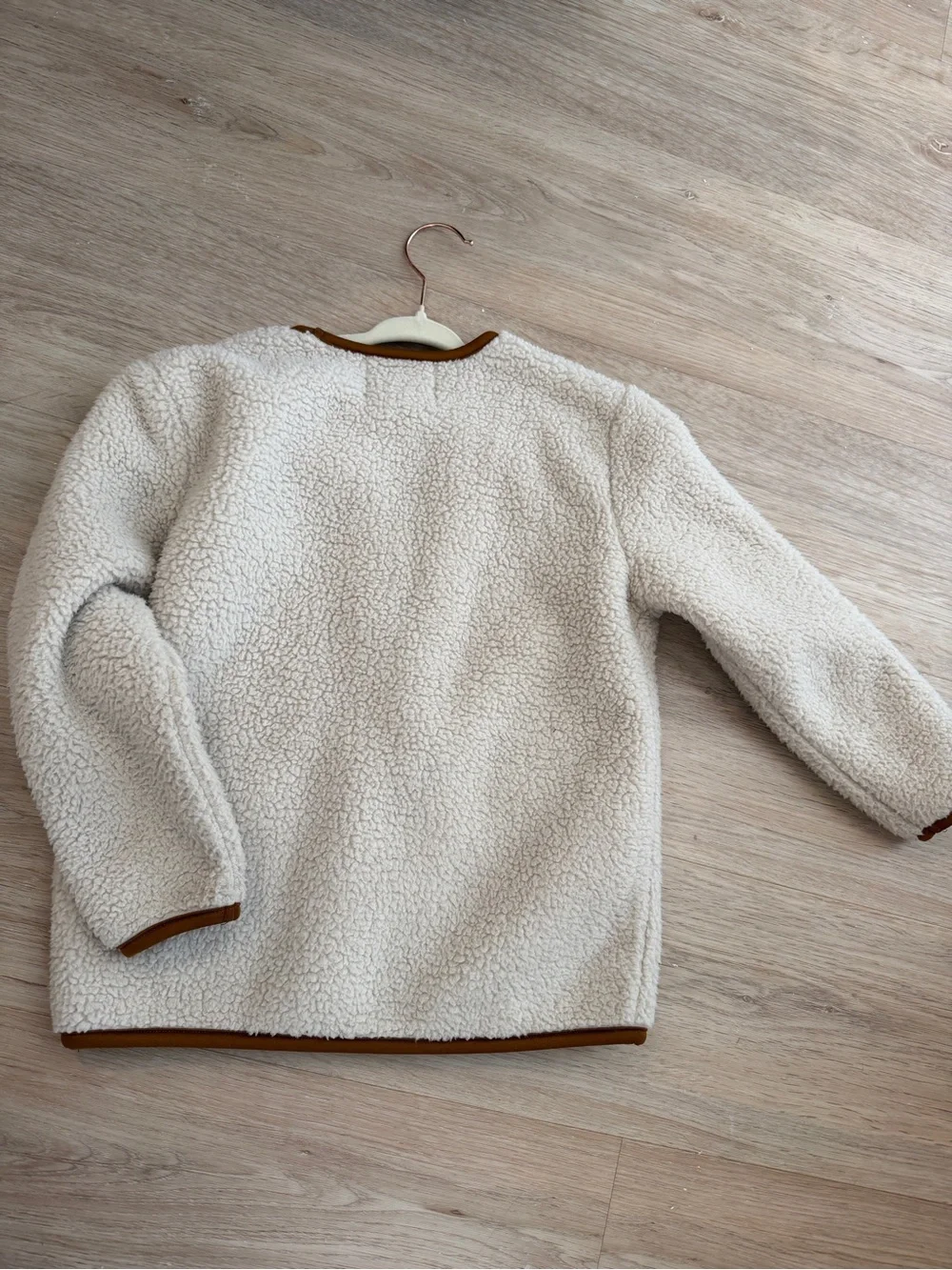 Old navy Unisex Collarless Zip-Front Sherpa Jacket for Toddler
